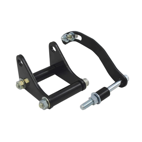 Driver Side Power Steering Pump Bracket Kit for Chevy Small Block - Black