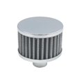 thumbnail image 1 of Top Street Performance SP7187 Chrome Steel Round Push-In No-Lip Breather with Washable Filter, 1 of 1