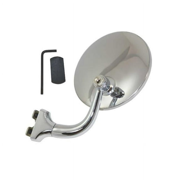 Top Street Performance SP8217 4 in. Stainless Steel Peep Style Side View Mirror