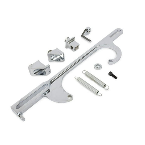 Billet Aluminum Throttle Cable Bracket - Chrome