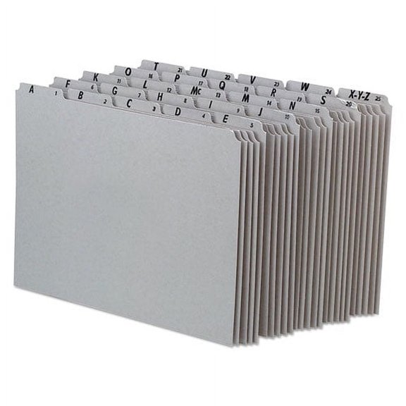 Top Tab A-Z File Guides, 1/5-Cut Top Tab, A To Z, 8.5 X 11, Gray, 25/set | Bundle of 2 Sets