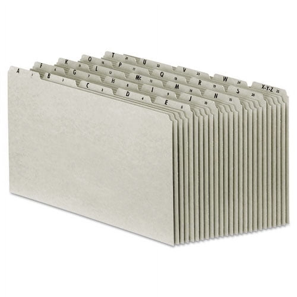 Top Tab A-Z File Guides, 1/5-Cut Top Tab, A To Z, 8.5 X 14, Gray, 25 ...