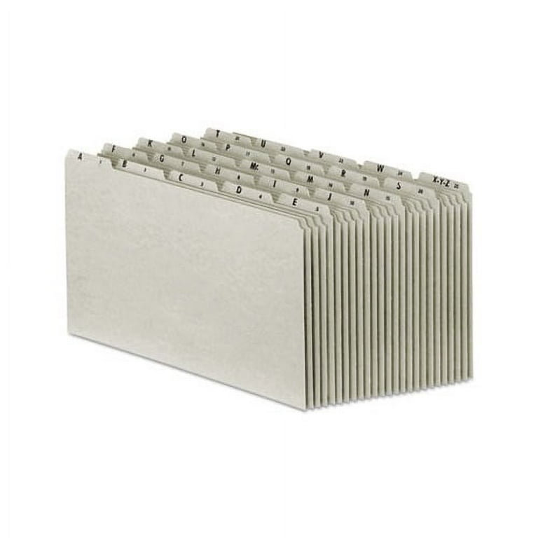 Top Tab A-Z File Guides, 1/5-Cut Top Tab, A to Z, 8.5 x 14, Gray, 25/Set Top Tab A-Z File Guides, 1/5-Cut Top Tab, A to Z, 8.5 x 14, Gray, 25/Set