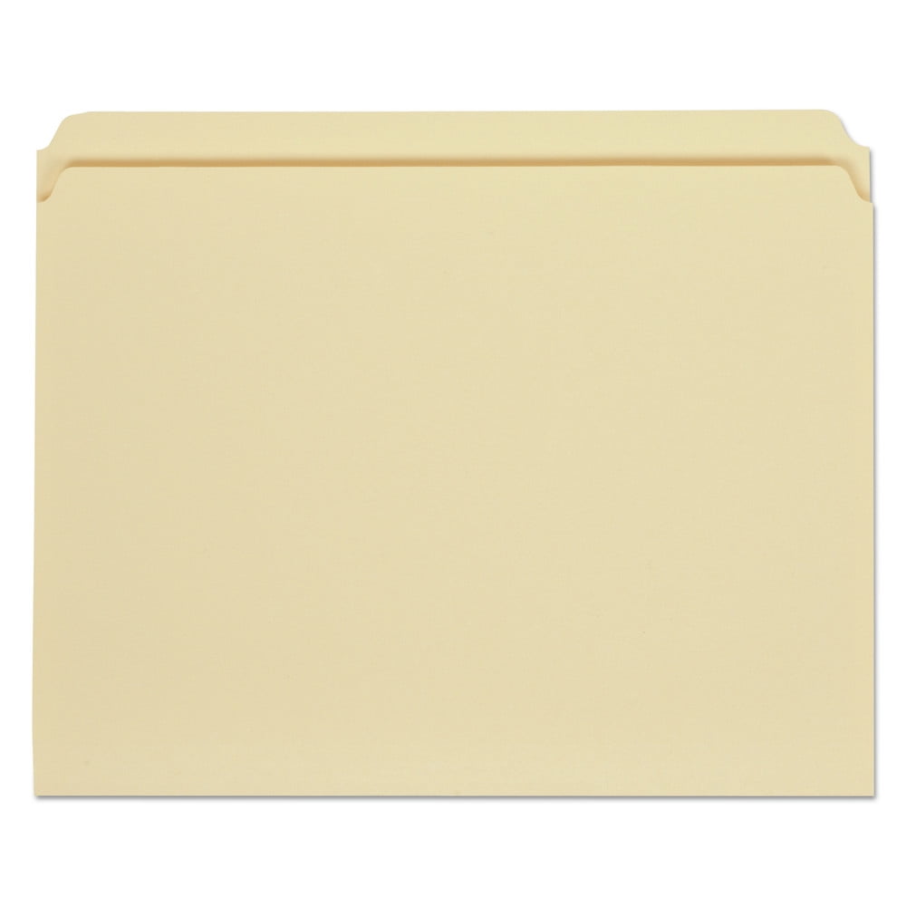 Top Tab Manila File Folders, Straight Tab, Letter Size, 11 Pt. Manila, 100/box | Bundle of 5 Boxes