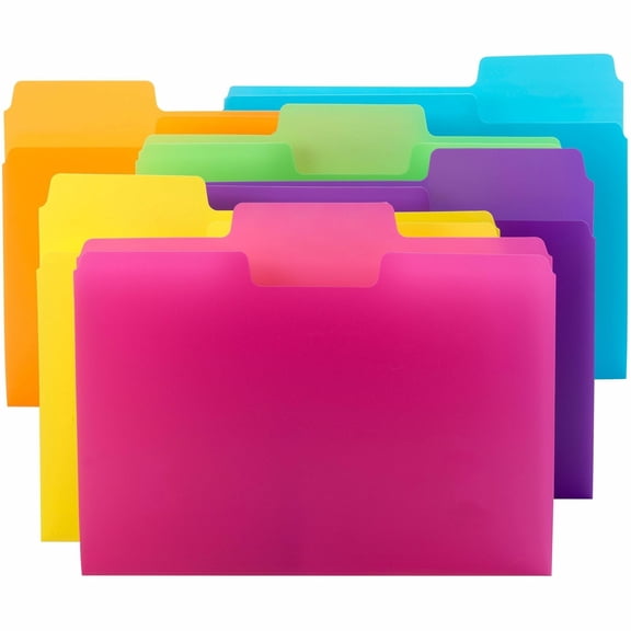 Smead SuperTab® File Folder, 1/3-Cut tab, Letter Size, Poly, 18 per Pack (10515)