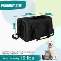 Top Tasta Soft Sided Pet Carrier for Small Medium Large Cats Dogs - Airline Approved Foldable Travel Bag