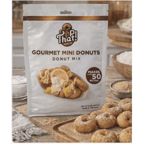 Top That! Mini Donuts Original Batter Mix Easy Homemade Mini Donuts, Just Add Water