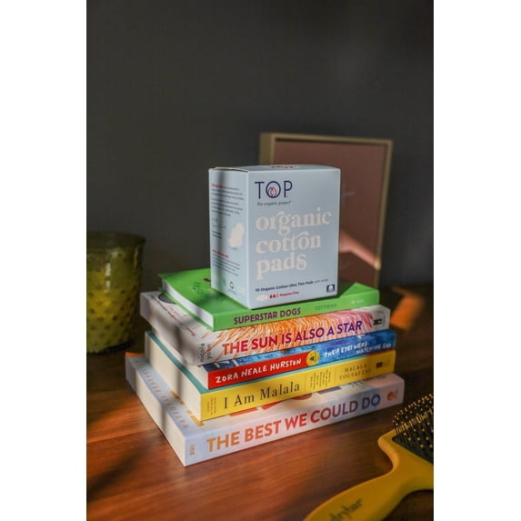 Top The Organic Project - Cotton Ultra Thin Pads with Wings Night