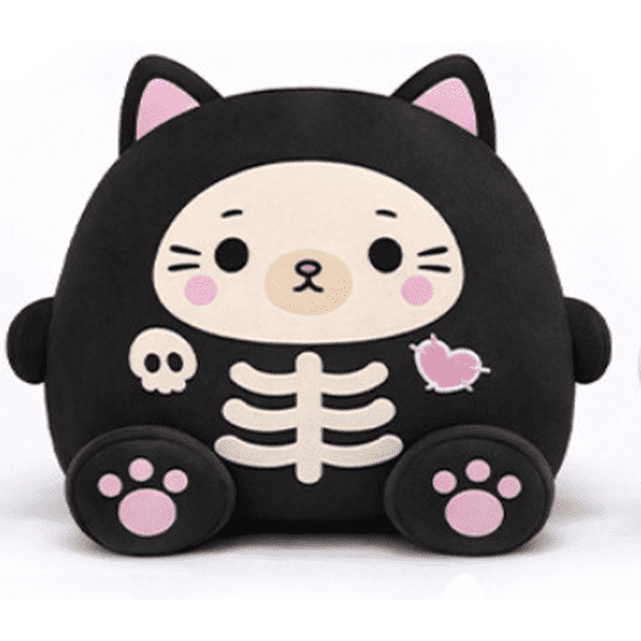 Top Trenz Bones the Skeleton Cat Super Duper Squisher Plush