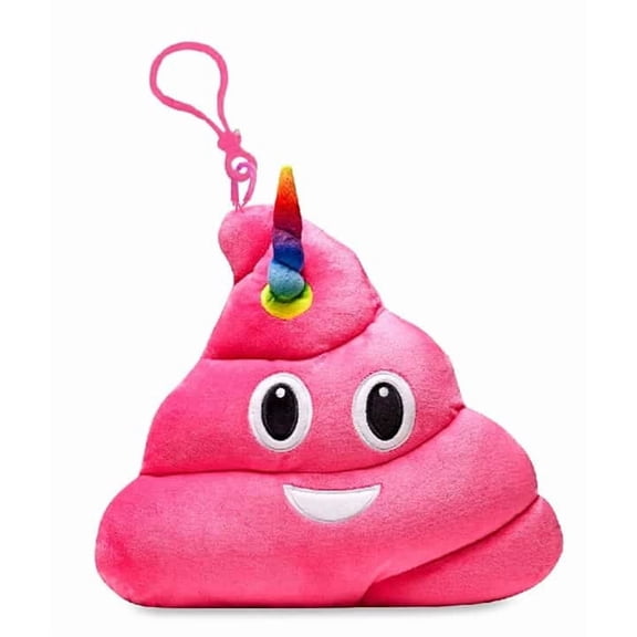 Top Trenz Pink Poop Unicorn Keychain - 4"