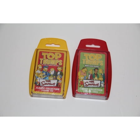 Top Trumps Card Game - Simpsons 2 Pack - Volume 1 and 3
