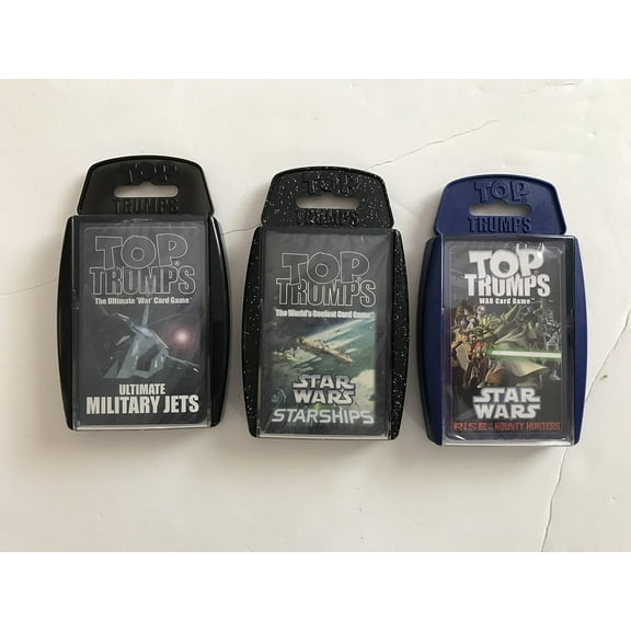 Top Trumps Card Game -Star Wars - 3 Pack - Starship, Clone Wars, Military Jets