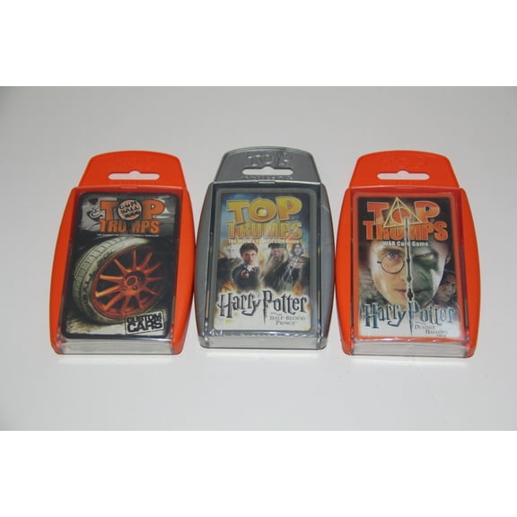 Top Trumps - Harry Potter 3 Pack Including Harry Potter and The Half Blood Prince, Harry Potter and The Deathly Hallows Part 2, Gumball Cars