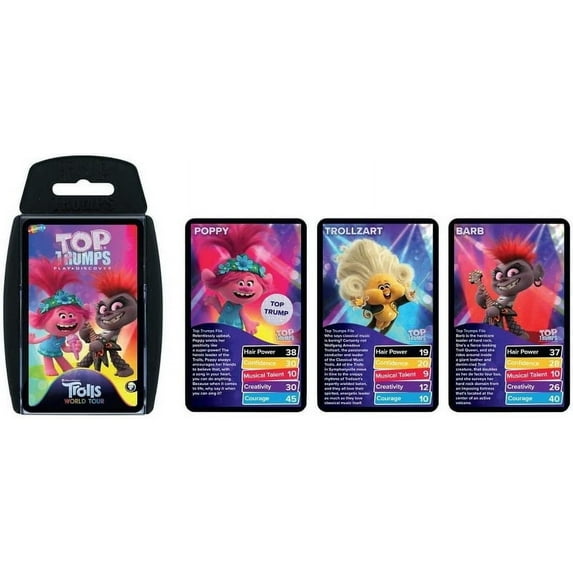 Top Trumps Trolls World Tour Card Game