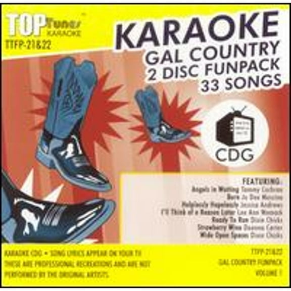 Top Tunes: Gal Country, Vol. 1 (CD) by Karaoke