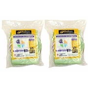 Top Vacuum Parts TVP 104544 Intercept Micro Filter Bags Open Collar 10-Quart Capacity 2 Pack 20 Bags