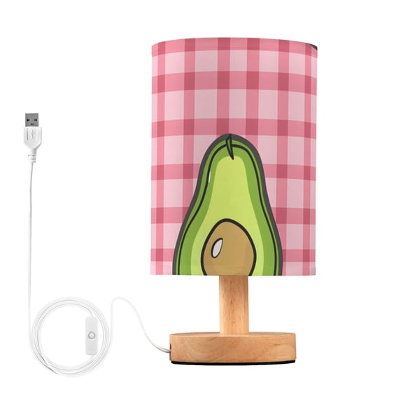 Top View Of Cartoon Avocados Table Lamp with USB Port LED Warm Light Lamp Night Light Home Decor