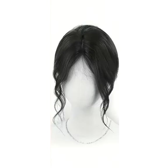 Top Wig Replacement Piece for Baldness and Gray Hair - Easy Clip-On Solution for Daily Use