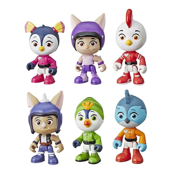 Top Wing 6-Character Collection Pack, Includes 6 3-Inch Poseable Figures