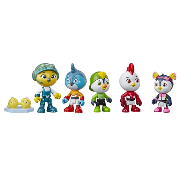 Top Wing Academy Collector Pack Includes 5 Poseable 3-inch Figures and Top Wing Cheep & Chirp
