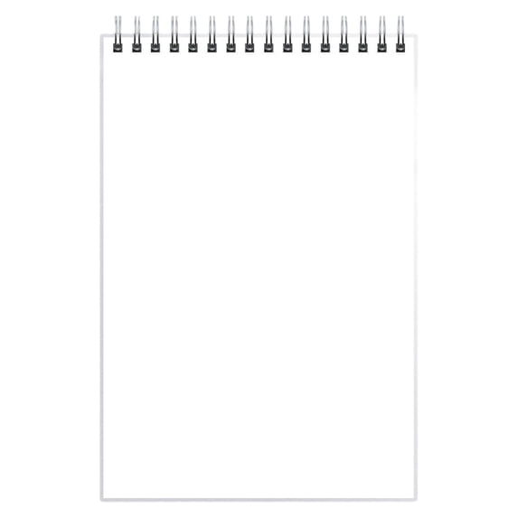 Top Wirebound Spiral Notepad, Blank Inner Page Steno Journal, Thick Paper Memo Notepad, Multipurpose Sketch Planner for Doodle Drawing, Quick Drafting and Casual Memorandum, 80 Pages, A6