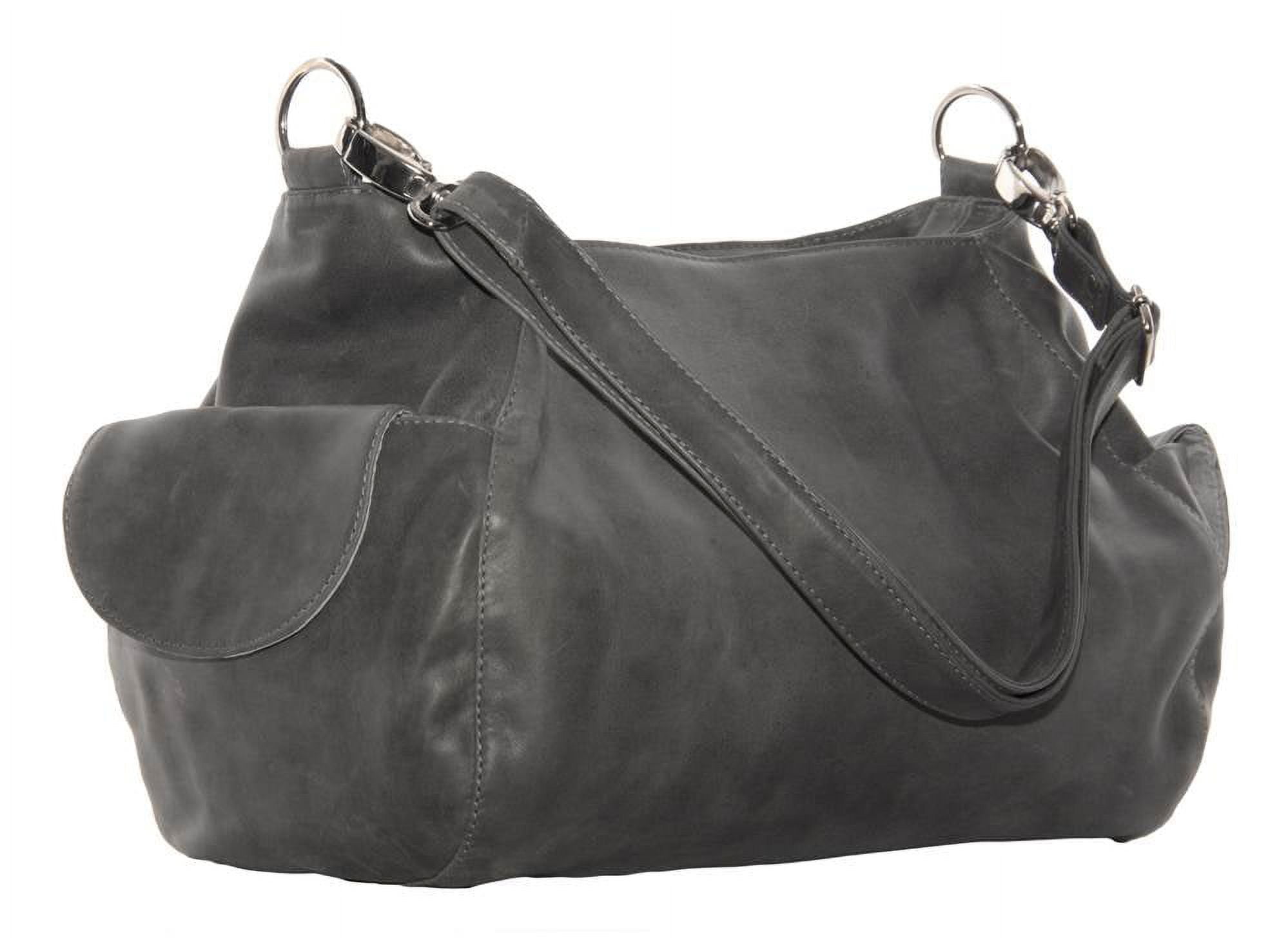 Top-Zip Shoulder Bag/Cross Body Hobo - Walmart.com