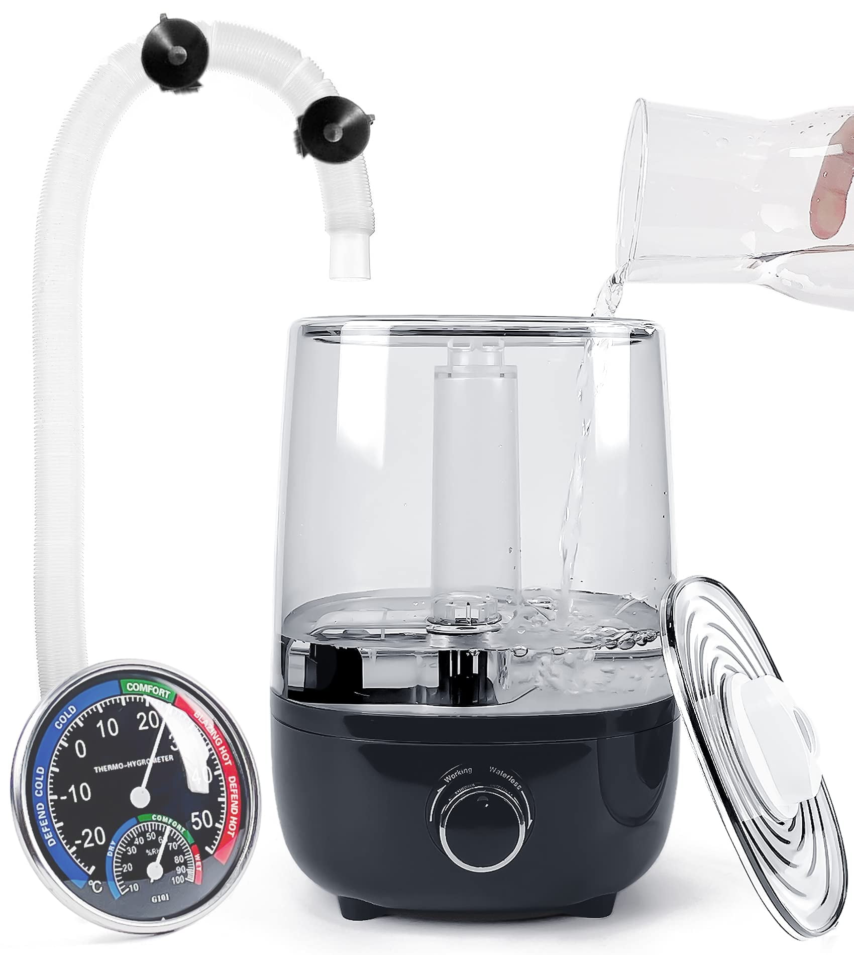 Top fill Reptile Fogger Terrariums Humidifier Fog Machine Mister with ...