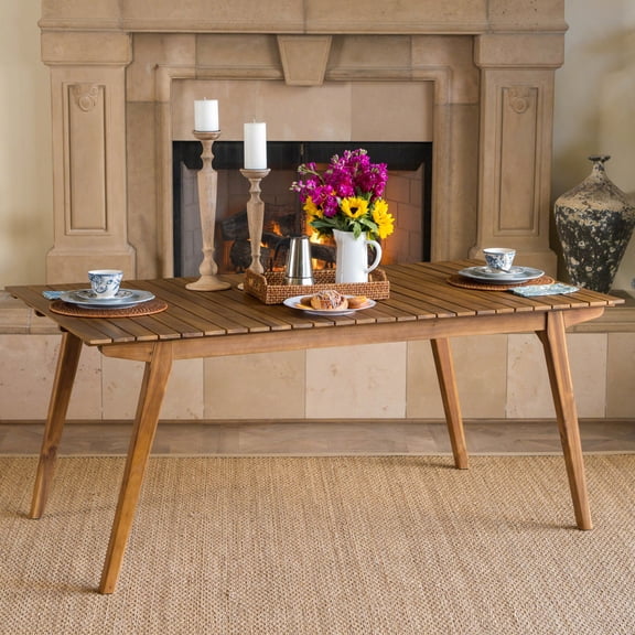 Top - grade Acacia Table / Outdoor Movie Snacks / Spacious Gathering Place