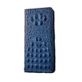 thumbnail image 1 of Top-grain cowhide leather case for iPhone with card slots and kickstand, crocodile-back pattern business-grade protective case, 1 of 7