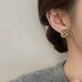 thumbnail image 1 of Top-keivon 14K Gold Plated Stud Earrings 925 Sterling Silver Post Hypoallergenic Earrings Love Knot Earrings for Women, 1 of 10