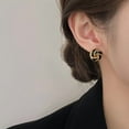 thumbnail image 1 of Top-keivon 14K Gold Plated Stud Earrings 925 Sterling Silver Post Hypoallergenic Earrings Love Knot Earrings for Women, 1 of 10