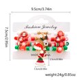 thumbnail image 1 of Top-keivon Christmas Beaded Bracelet - Santa Claus, Snowflakes, Red & Green Beads - Stackable Holiday Party Jewelry for Christmas, New Year's Bracelet, 1 of 11