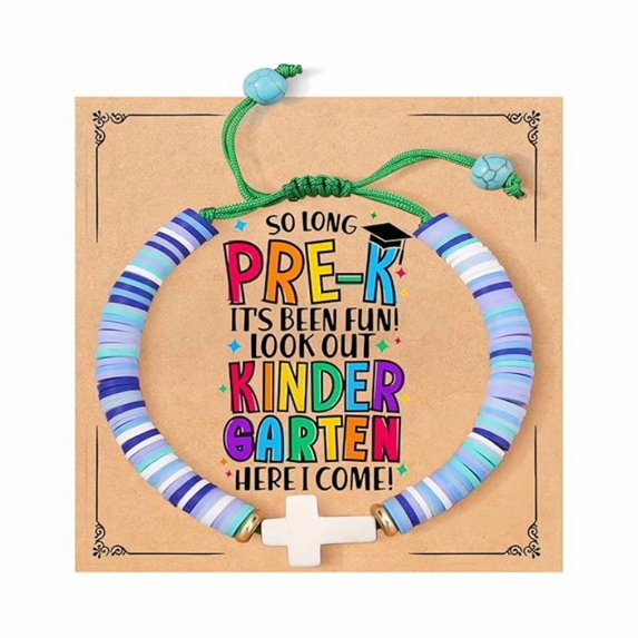 Top-keivon Cross Bracelets for daughter, Lord Bless This Little Bracelet Colorful Christian Jesus Jewelry for Daughter Sister Niece Christmas Catholic Presents