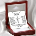 thumbnail image 1 of Top-keivon Cross Necklaces Gifts - Cross Necklaces Gifts for Men Him, Silver Cuban Link Chain Stainless Steel Cross Necklace Jewelry Anniversary Birthday Gift for Dad Husband Son Grandson Gift, 1 of 13
