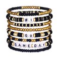 thumbnail image 1 of Top-keivon Game Day Bracelets for Women Red Blue Spirit Day Accessories Stackbale Clay Heishi Bracelets Beaded Stretch Bracelet Football Mom Accessories Outfits Jewelry Gifts, 1 of 14