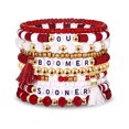 thumbnail image 1 of Top-keivon Game Day Football Bracelets for Women Stackable Beaded Stretch Bracelet Football Jewelry for Game Day Outfits Sport Fans Gifts, 1 of 19