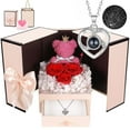 thumbnail image 1 of Top-keivon Preserved Real Rose-Eternal Flowers Rose Mothers Day for Mom Women Her Wife Girlfriend on Birthday Valentines with I Love You Necklace 100 Languages Romantic Gift, 1 of 23