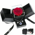 thumbnail image 1 of Top-keivon Preserved Real Rose Gifts with Blue Crystal Necklace, Eternal Flowers Birthday Gifts for Women Wife Girlfriend Mom Grandma, Ideal for Anniversary Christmas Valentines with Jewelry Box, 1 of 18