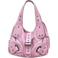 thumbnail image 1 of Top-keivon Shoulder Bag for Women, Y2K Rivet Faux Leather Underarm Purse, Retro Motorcycle Trendy Casual Commute Handbag, 1 of 6