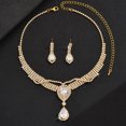 thumbnail image 1 of Top-keivon Silver Rhinestone Necklace Earrings Sets Bridal Wedding Jewelry Set Formal Prom Costume Jewelry Sets for Women and Brides, 1 of 15