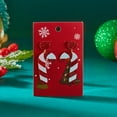 thumbnail image 1 of Top-keivon Women'S Elegant Candy Canes & Bow Earrings - Red & Striped with Green Bow, Stainless Steel Post, All-Season Party Jewelry for Christmas, Halloween, Christmas Earrings, Festive Earrings, 1 of 11