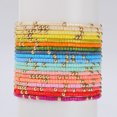 thumbnail image 1 of Top-kevin 18Pcs Colorful Bohemia Seed Beaded Bracelets Adjustable Stackable Rainbow Beaded Stretch Bracelet Multilayer Vaction Elastic Bracelet for Women, 1 of 10