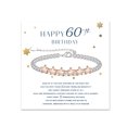 thumbnail image 1 of Top-kevin 30th 40th 50th 60th 70th Birthday Gifts for Women, 925 Sterling Silver Bracelet for Women with Cards Adjustable 4mm Silver Bead Bracelet Birthday Gifts for women Jewellery for Mum Grandma, 1 of 9