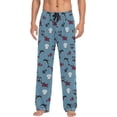 thumbnail image 1 of Top-kevin Abstract Wave Seamless Pajama Pants Mens Lounge Pants Lightweight Men Pajama Bottoms with Drawstring Pockets, 1 of 13
