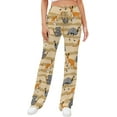 thumbnail image 1 of Top-kevin Australia Animals Yoga Pants Women Wide Leg Pants Casual High Waisted Straight Lace Up Lounge Sweatpants, 1 of 7