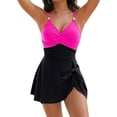 thumbnail image 1 of Top-kevin Womens One Piece Swimsuit Tummy Control Bathing Suit Metal Tie Knot 2025 Swim Dress, 1 of 15