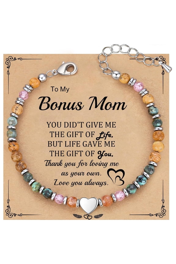 Boho Inspirational Gifts Bracelets for Women,Handmade Unique Energy Natural Stone Beaded Strand Wrap Bracelet Jewelry Gift
