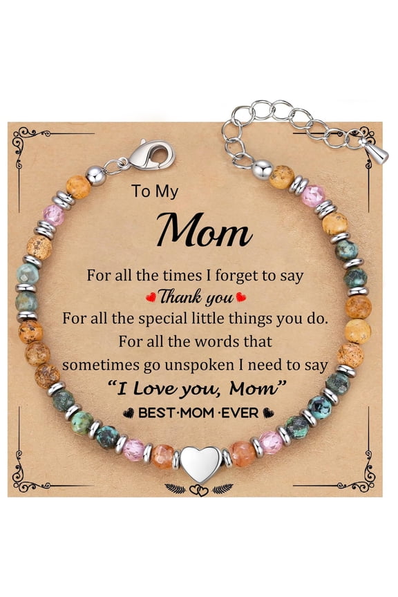 Boho Inspirational Gifts Bracelets for Women,Handmade Unique Energy Natural Stone Beaded Strand Wrap Bracelet Jewelry Gift