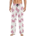 thumbnail image 1 of Top-kevin Bows Mens Pajama Pants with Drawstring Pockets Lounge Pants Casual Pajama Bottoms Men Sleep PJ Pants, 1 of 7
