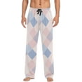 thumbnail image 1 of Top-kevin Buffalo Plaid Check Blue Green Pajama Pants Mens Lounge Pants Casual Men Pajama Bottoms, 1 of 13